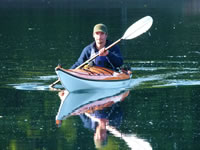 Barrett Johnson paddling
