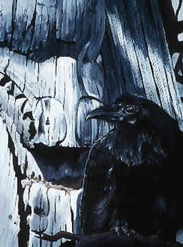 Raven<br>Painting by Karel Doruyter